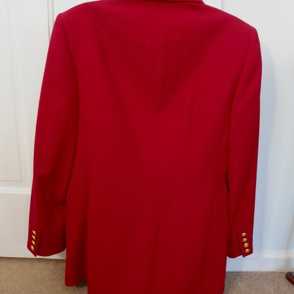 Talbots Red Blazer Single Button for Business Career Size 8 - Picture 2 of 12
